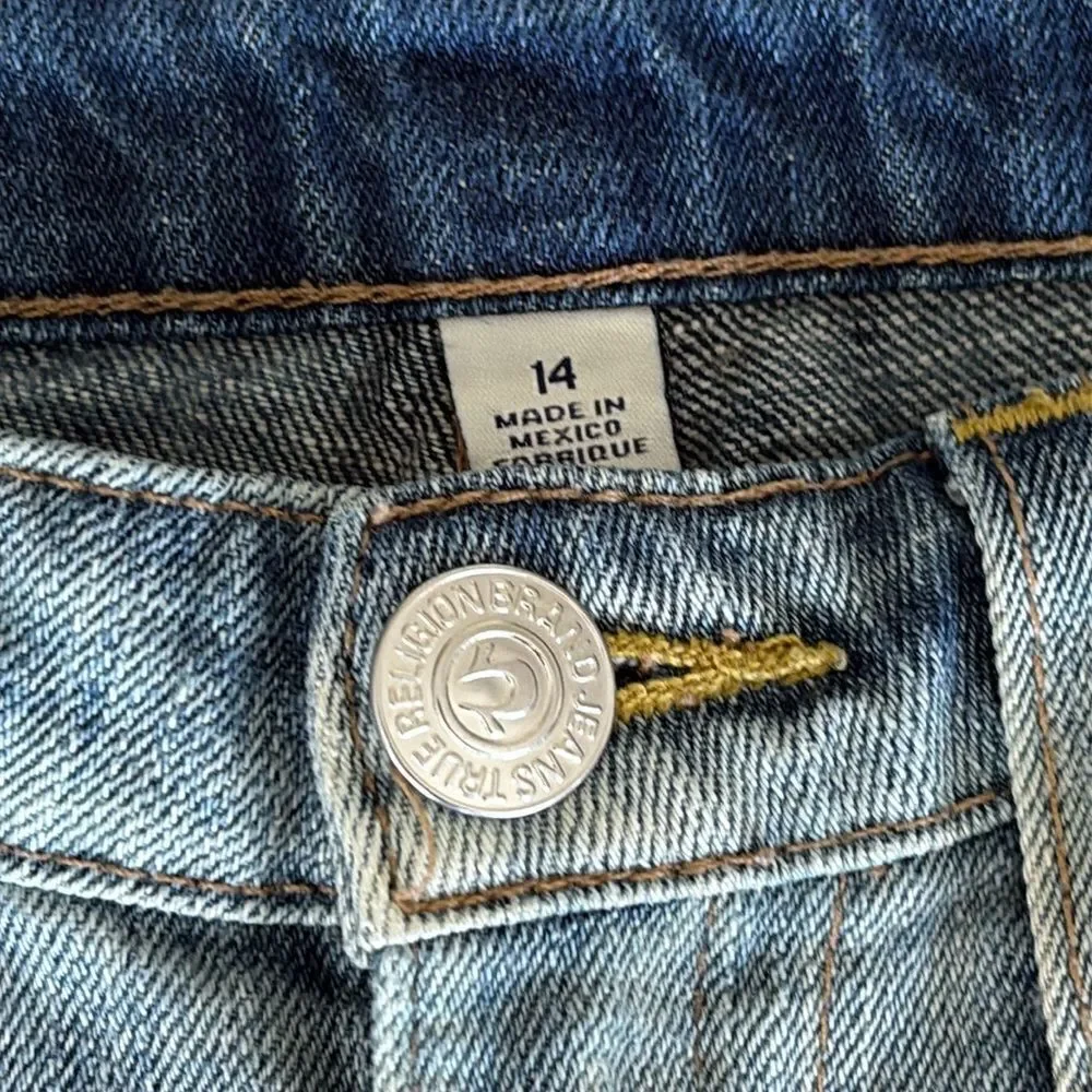 True Religion Halle Flap Pocket Skinny Fit 100% Cotton Jeans - Picture 6 of 12